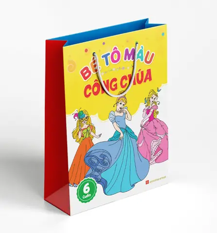 Sách: Túi Bé Tô Màu Công Chúa ( 6 Cuốn ) – Minh Long Book