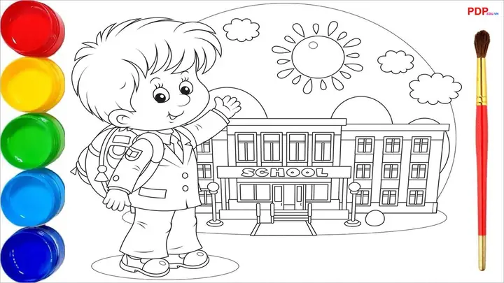 32+ Tranh Tô Màu Trường Mầm Non Đẹp Nhất Cho Bé Tập Tô 32+ Tranh Tô Màu Trường Mầm Non Đẹp Nhất Cho Bé Tập Tô