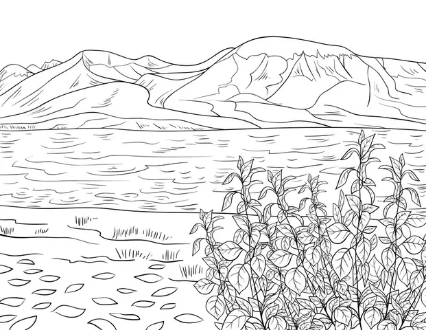 Tranh Tô Màu Phong Cảnh Miền Núi Tranh Tô Màu Phong Cảnh Miền Núi