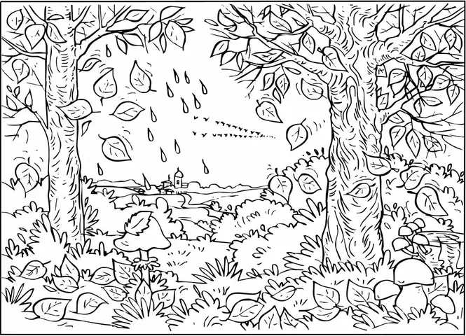 Tranh Tô Màu Phong Cảnh Miền Núi Tranh Tô Màu Phong Cảnh Miền Núi