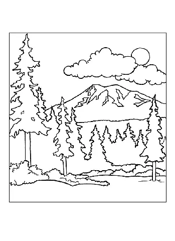 Tranh Tô Màu Phong Cảnh Miền Núi Tranh Tô Màu Phong Cảnh Miền Núi