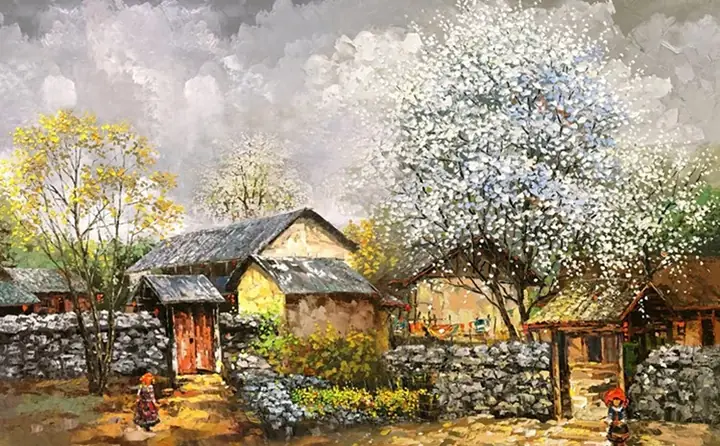 Tranh Tô Màu Phong Cảnh Miền Núi Tranh Tô Màu Phong Cảnh Miền Núi