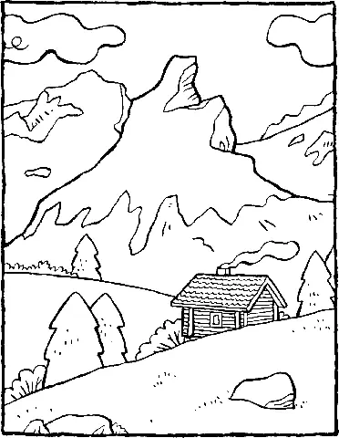 Tranh Tô Màu Phong Cảnh Miền Núi Tranh Tô Màu Phong Cảnh Miền Núi