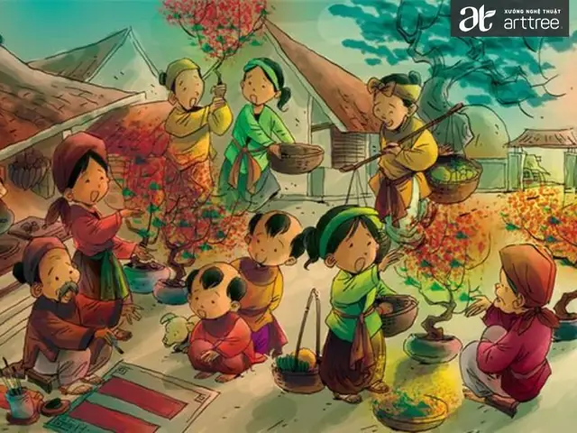 Tổng Hợp 10+ Tranh Vẽ Ngày Tết Đẹp Nhất Của Học Sinh