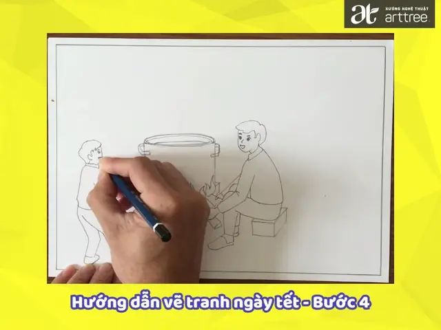 Hướng Dẫn Vẽ Tranh Ngày Tết Đơn Giản Cho Học Sinh