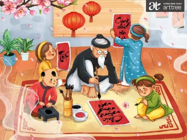 Tổng Hợp 10+ Tranh Vẽ Ngày Tết Đẹp Nhất Của Học Sinh