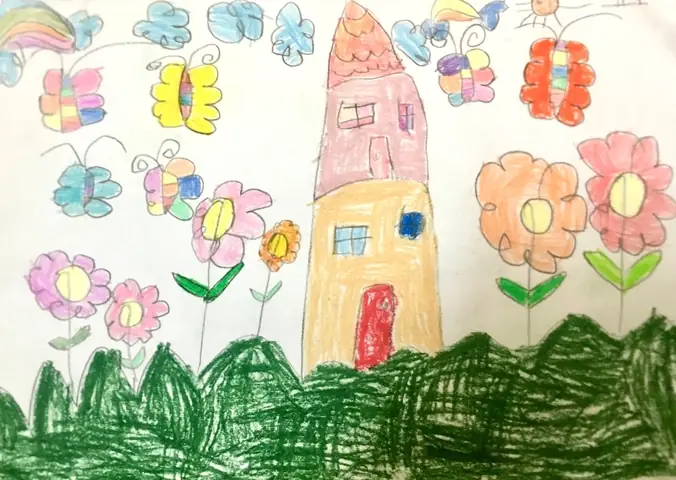 Hình Ảnh Cho Tranh Vẽ Ngôi Trường Mầm Non Của Bé: