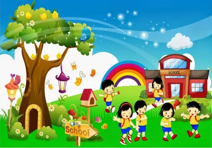 Hình Ảnh Cho Tranh Vẽ Ngôi Trường Mầm Non Của Bé: