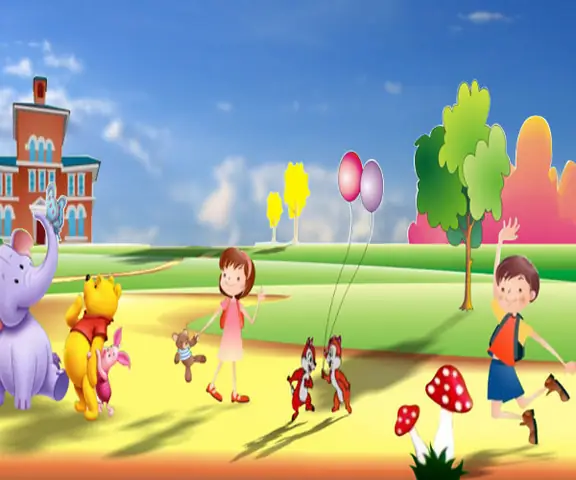 Hình Ảnh Cho Tranh Vẽ Ngôi Trường Mầm Non Của Bé: