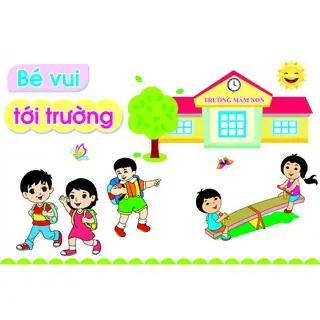 Hình Ảnh Cho Tranh Vẽ Ngôi Trường Mầm Non Của Bé: