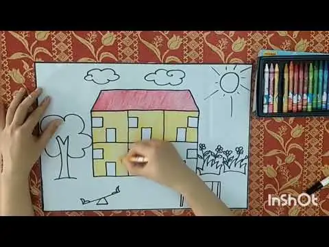 Hình Ảnh Cho Tranh Vẽ Ngôi Trường Mầm Non Của Bé: