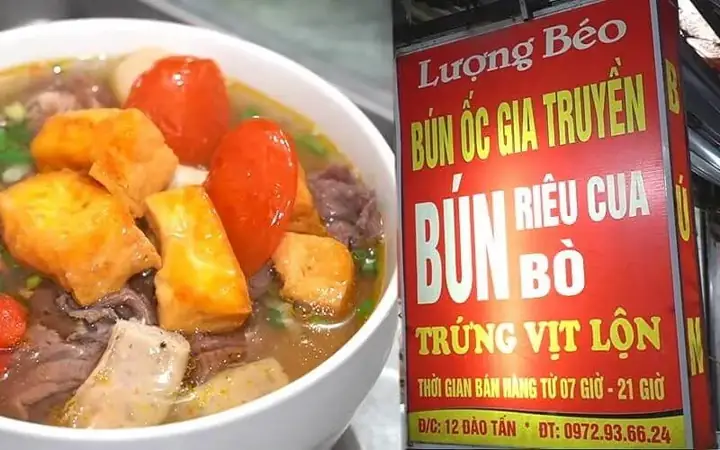 Bún Ốc Lượng Béo – Vị Giác Độc Đáo Khó Quên