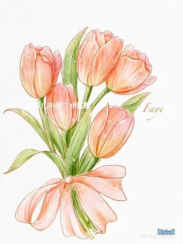 Vẽ Hoa Tulip Bằng Bút Chì