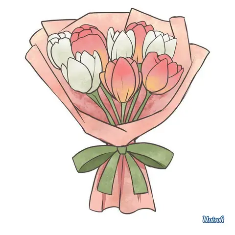 Vẽ Hoa Tulip Bằng Bút Chì