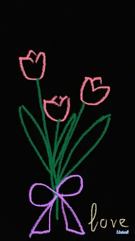 Vẽ Hoa Tulip Bằng Bút Chì