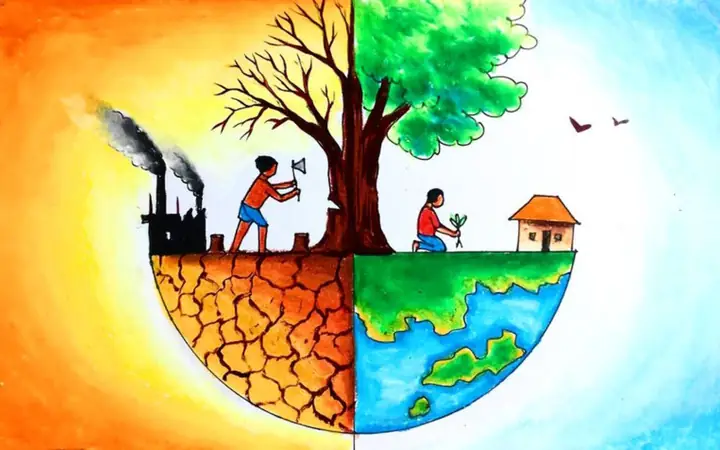 Tranh Vẽ Bảo Vệ Môi Trường Đất