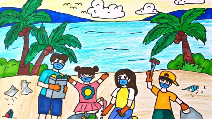 Ý Tưởng Vẽ Tranh Thông Điệp Vẽ Tranh Bảo Vệ Nguồn Nước, Biển Cả