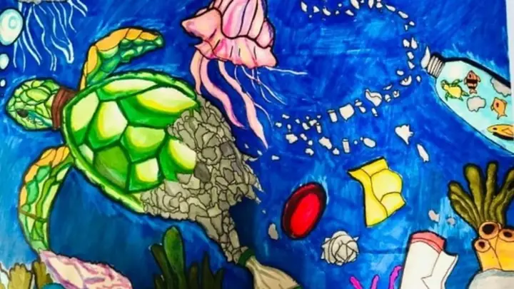 Ý Tưởng Vẽ Tranh Thông Điệp Vẽ Tranh Bảo Vệ Nguồn Nước, Biển Cả