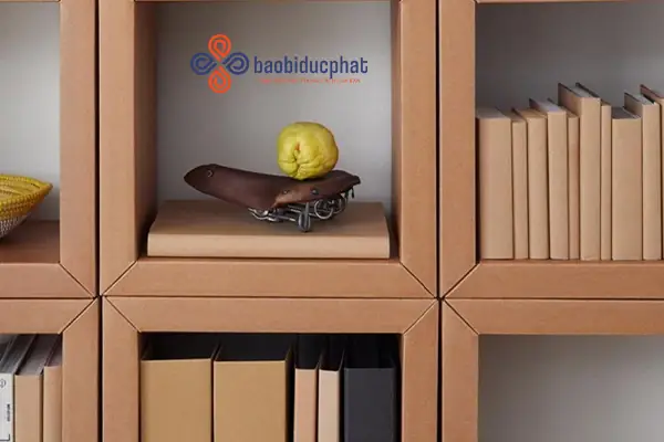 Tái Chế Thùng Carton Thành Kệ Sách Mini