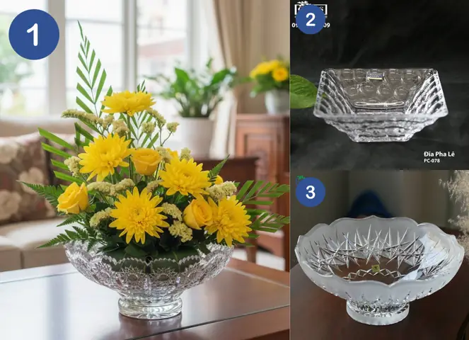 Gợi Ý Đĩa & Dụng Cụ Cắm Hoa Sang Trọng