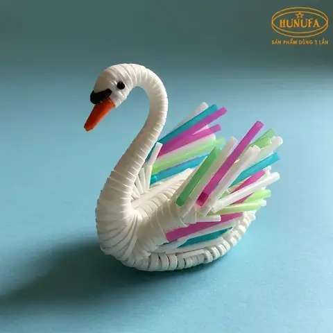 Cách Làm Thiên Nga Bằng Ống Hút