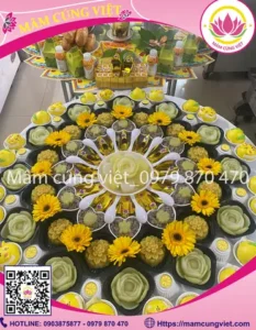 Làm Đầy Tháng Bé Trai Cúng Hoa Gì