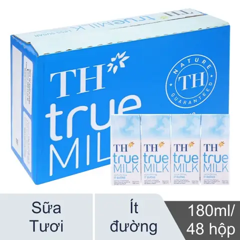 48 Hộp Sữa Tươi Th Truemilk Ít Đường 180ml Giá Tốt 48 Hộp Sữa Tươi Th Truemilk Ít Đường 180ml Giá Tốt