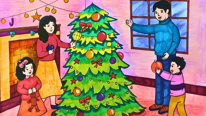 Tranh Gia Đình Sum Vầy