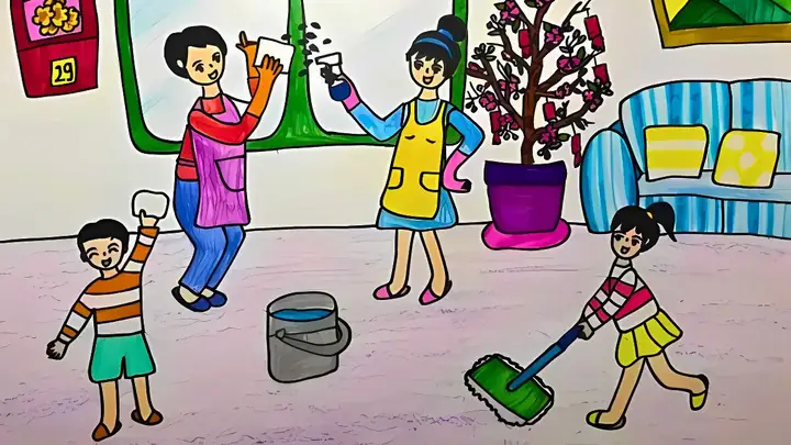 Tranh Gia Đình Sum Vầy