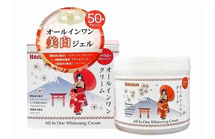 Kem Trắng Da Của Nhật Hasuko All In One Whitening Cream
