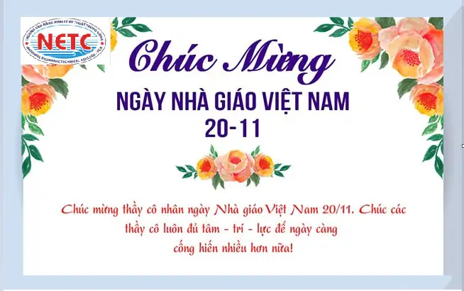 10+ Mẫu Thiệp 20/11 Đẹp Nhất Do Sinh Viên Netc Lựa Chọn - Trường ...