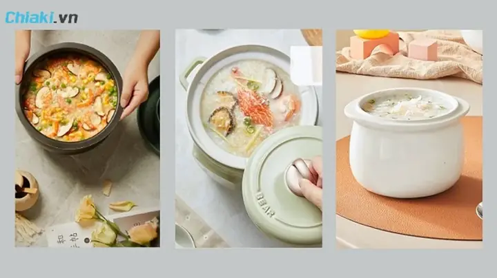 Nấu Cháo Bằng Nồi Nấu Cháo Chậm Cho Bé