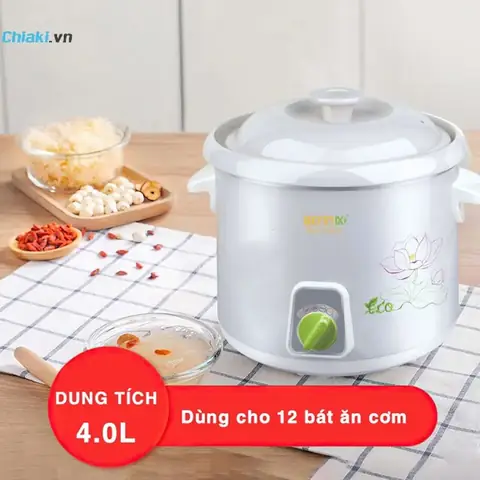 Nồi Nấu Cháo Chậm Cho Bé Bennix Bn-40slc
