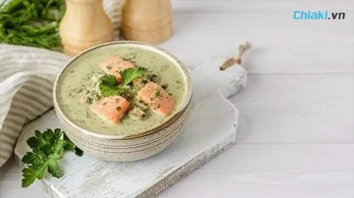 Cháo Cá Hồi Phô Mai