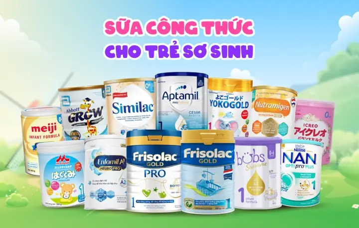 Top 10+ Sữa Công Thức Cho Trẻ Sơ Sinh 0-6 Tháng Tốt Nhất Hiện Nay