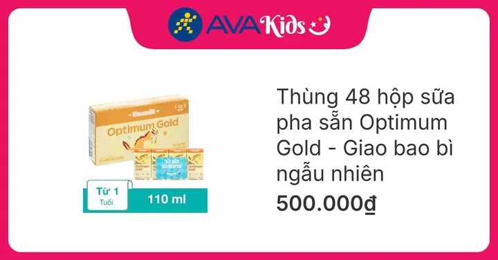 Thùng 48 Hộp Sữa Optimum Gold Pha Sẵn 110ml (từ 1 Tuổi ...