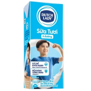 Sữa Tươi Cô Gái Hà Lan Ít Đường Hộp 180ml - Suachobeyeu.vn