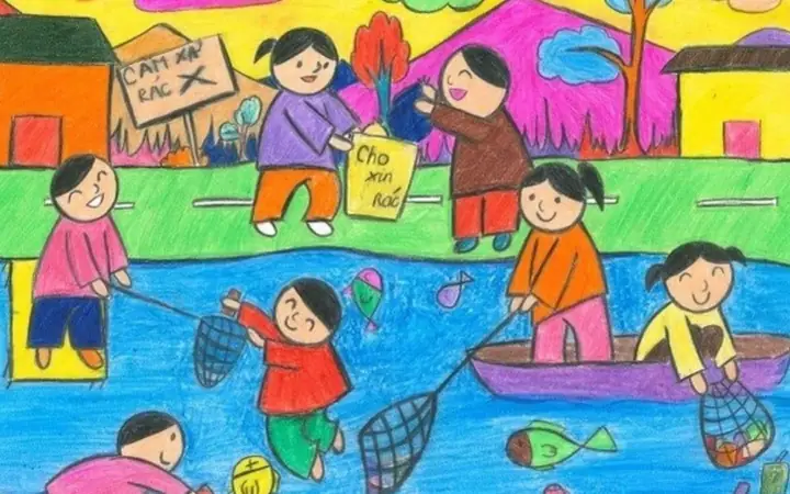 Tranh Vẽ Bảo Vệ Môi Trường Nước