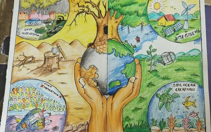 Tranh Vẽ Bảo Vệ Môi Trường Đất