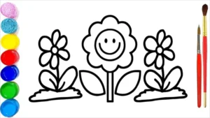 31+ Tranh Tô Màu Bông Hoa Đẹp Nhất Dành Tặng Bé Yêu