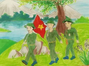 99+ Tranh Tô Màu Chú Bộ Đội – Rõ Nét, Ý Nghĩa Cho Bé