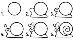 Cách Vẽ Con Ốc Sên Đơn Giản Nhất