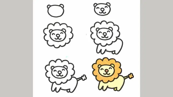 Cách Vẽ Con Sư Tử