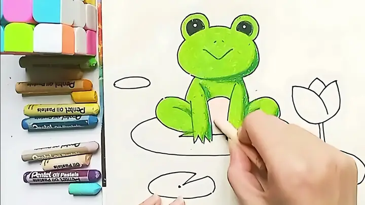 Cách Vẽ Con Ếch Xanh