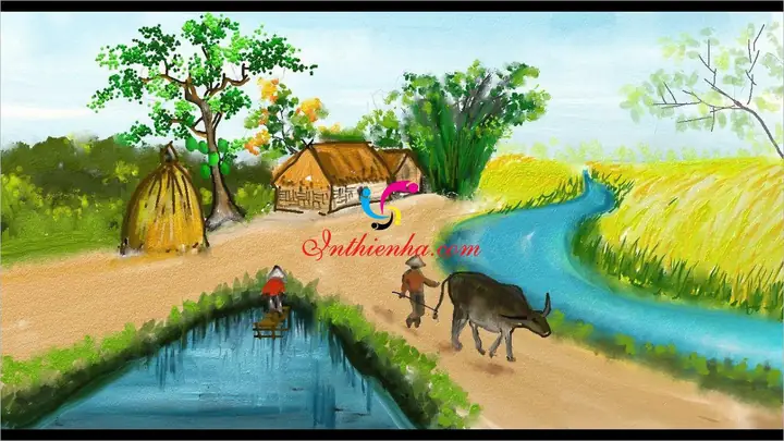 180+ Mẫu Tranh Đề Tài Quê Hương Đẹp Bạn Nên Tham Khảo