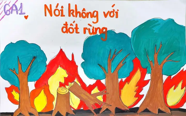 Mẫu Vẽ Tranh Cổ Động Bảo Vệ Môi Trường