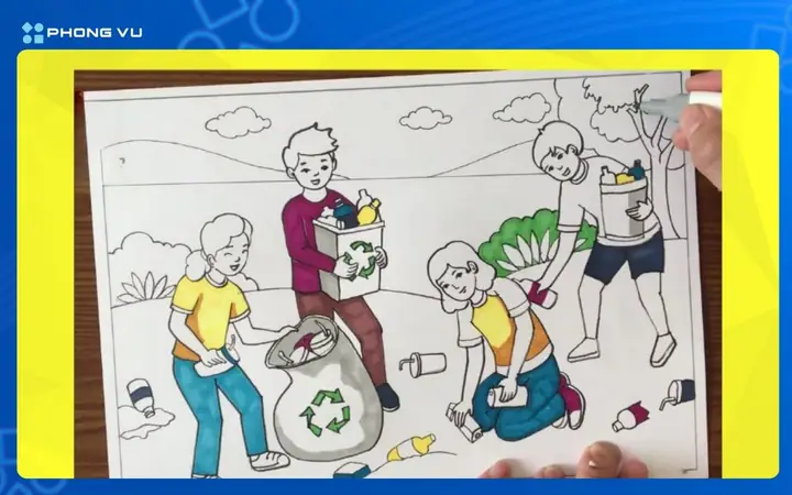 Cách Vẽ Tranh Bảo Vệ Môi Trường Chi Tiết