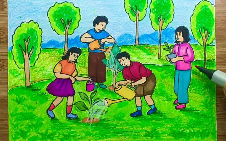 Tranh Vẽ Bảo Vệ Môi Trường Đất