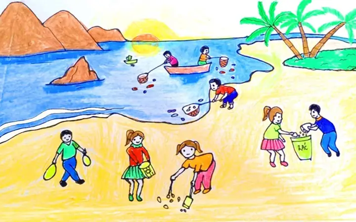 Mẫu Vẽ Tranh Bảo Vệ Môi Trường Đơn Giản Và Đẹp