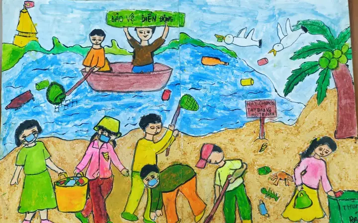 Tranh Vẽ Bảo Vệ Môi Trường Nước